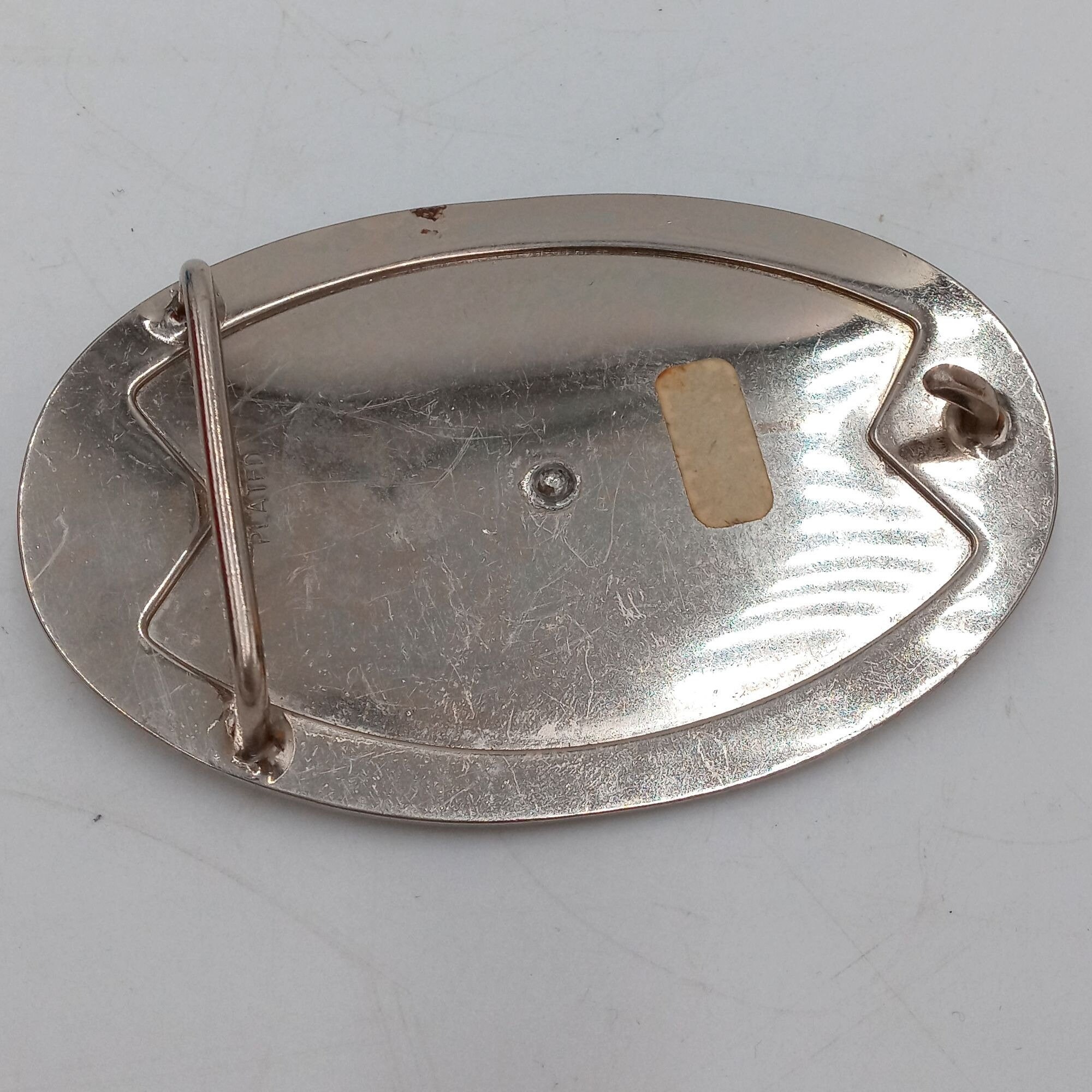 Fibbia Ovale Per Cintura In Argento Spazzolato Anticato, Stile Western, Cavallo Cowboy, Boucle De Ceinture - Foto 7