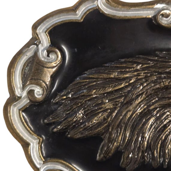 ?1991?VTG Eagle belt buckle Vtg 1991 Pewter Belt Buckle Arrowhead Eagle Arroyo Grande  main image 4