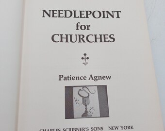 Needlepoint For Churches Book Vintage Textile Art Crafting 1972