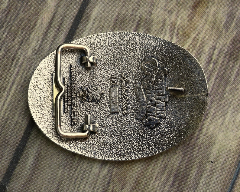 Oklahoma State Fair Belt Buckle 1997 Award Design Medals OK Etsy