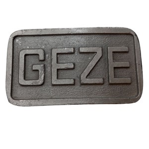 Geze Belt Buckle Vintage Window Doors Products Business Promotional Advertising