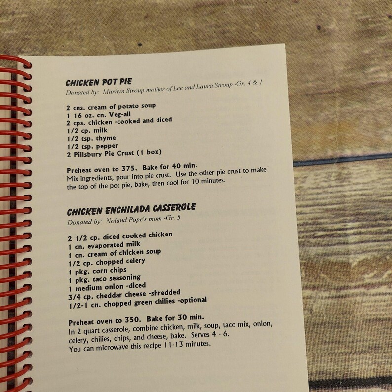 Rose Hill Kansas Cookbook Vintage 1995 Elementary School KS Etsy