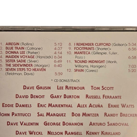 GRP All Star Big Band 10th Anniversary CD 1992 Jazz Music Vintage