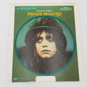 Privado Benjamin CED Video Disc Goldie Hawn Película Coleccionable RCA Videodisc
