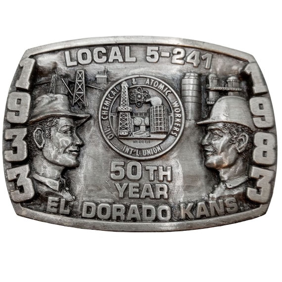 El Dorado KS Belt Buckle Union Oil Chemical Atomi… - image 1