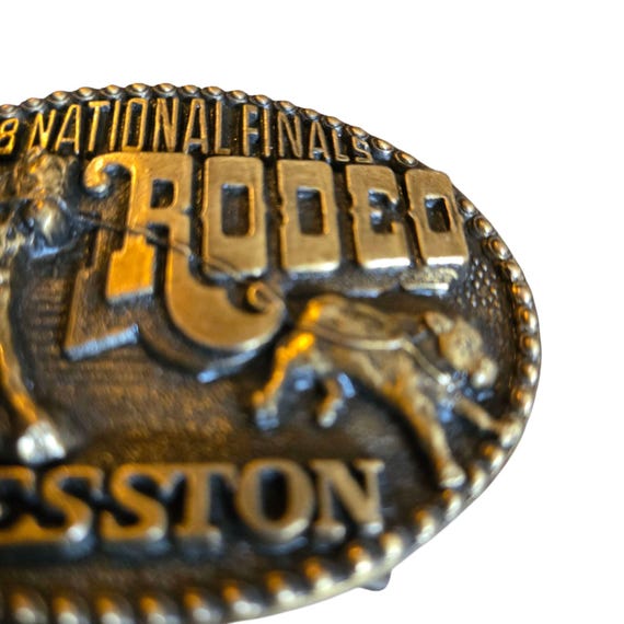 Boucle De Ceinture Vintage NFR Hesston, Finales Nationales Rodéo 1978, Neuve