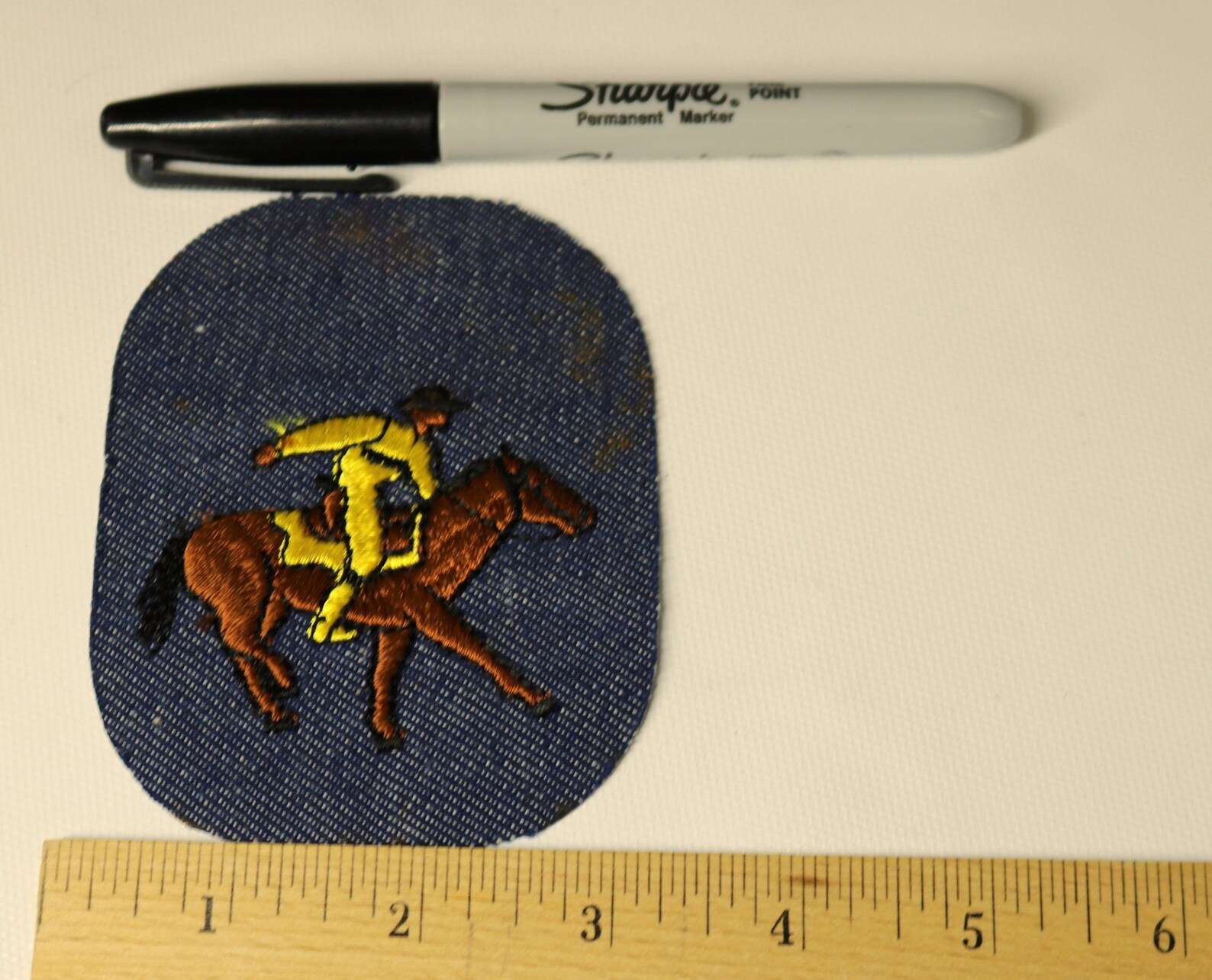 Cowboy Horse Patch Vintage Denim Embroidered Retro Western | Etsy