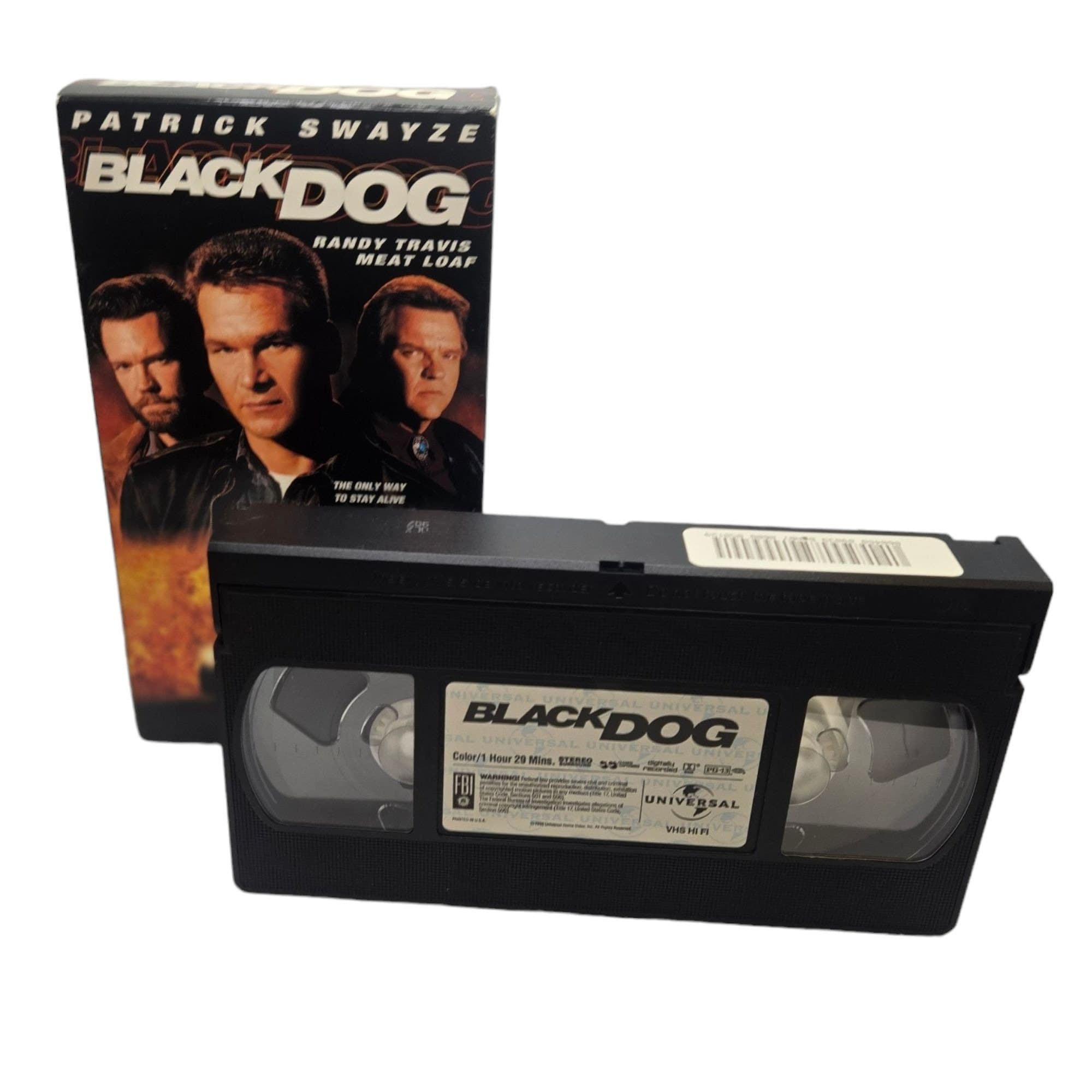 完売‼️ブランキー　アナログ盤【BANG!】+VHSテープ【DOG FOOD】 Black Dog VHS Movie Patrick Swayze Randy Travis Meat Loaf Trucker