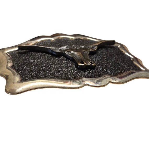 Western Longhorn Belt Buckle Cowboy Cow Bull West… - image 6