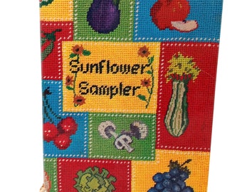 1974 Sunflower Sampler Cookbook Wichita KS Junior League Vintage Kitchen Book