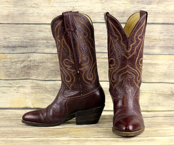 oxblood cowboy boots