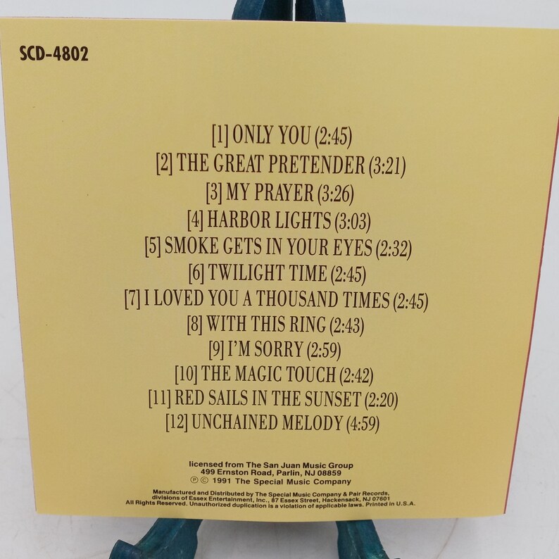 The Platters Greatest Hits CD 1950s Unchained Melody Great Etsy