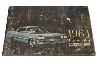 1964 Chevy Besitzer Anleitung Chevrolet Buch Vintage Car Automobile Sammlerbuch