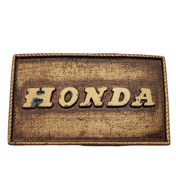 Honda Belt Buckle Automotive Motorcycle Vintage 3 