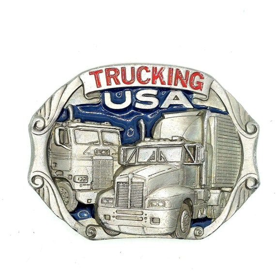 Trucker Belt Buckle Truck Driver Big Rig 18 Wheeler Trucks