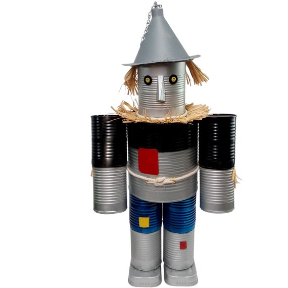 ヴィンテージ ペルー プカラ フォークアート ロバ 馬のオブジェ ヴィンテージ ブリキ男 かかし 彫刻 オズの魔法使い フォークアート