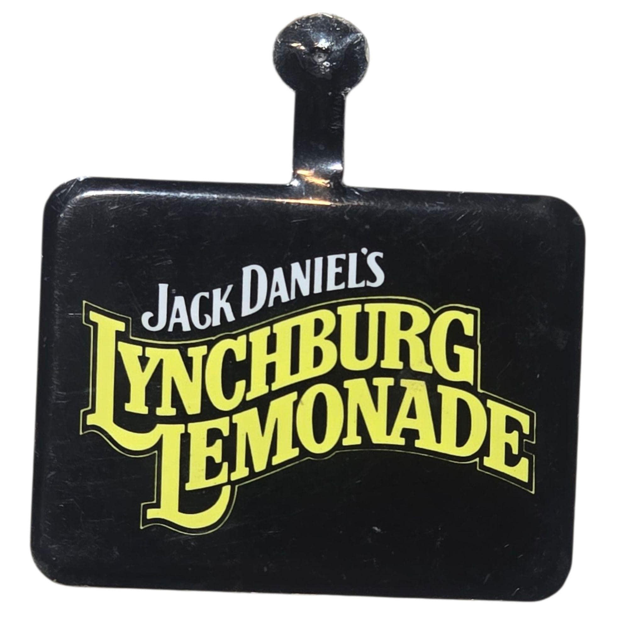 Jack Daniels Lynchburg Lemonade Metal Fold Top Pin Button Whiskey