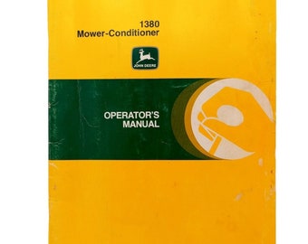 John Deere 1380 Mäher Conditioner Bedienungsanleitung Vintage Traktor