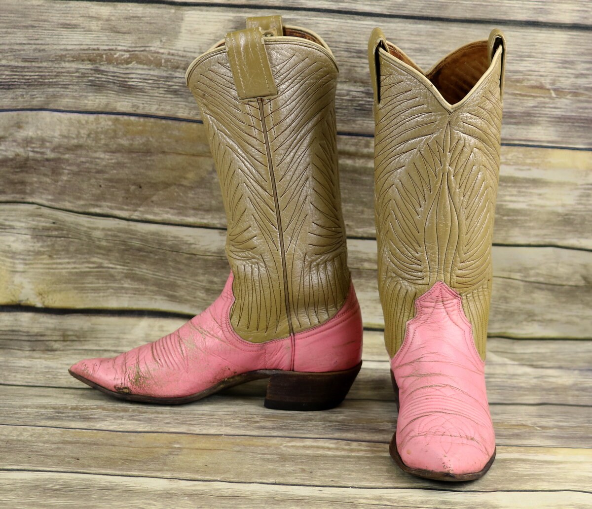 rose gold western boots