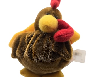 Vintage Turkey Plush Stuffed Animal Russ Berrie 3 Inch Small