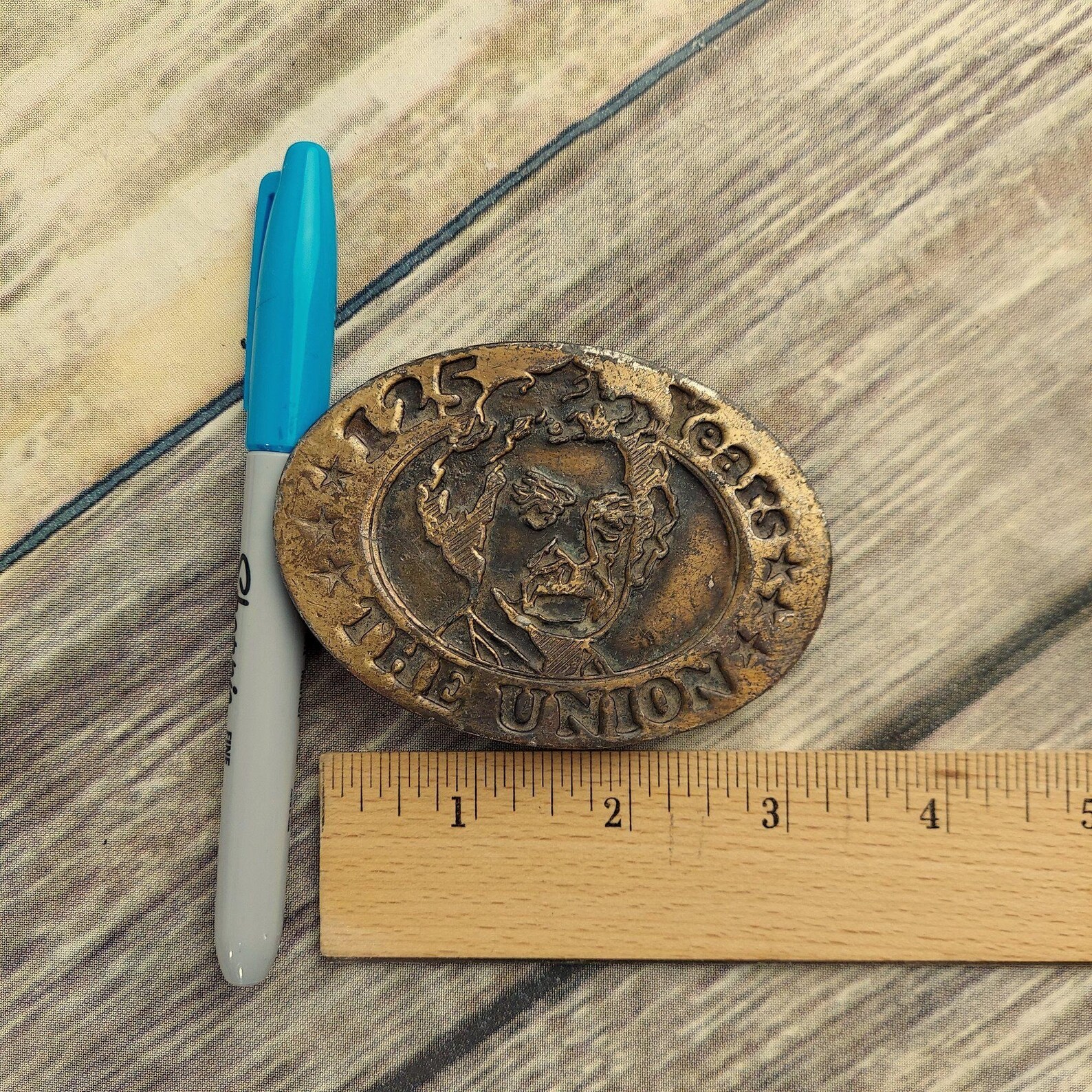 The Union Army Belt Buckle 125 Years Ulysses S Grant Vintage Etsy