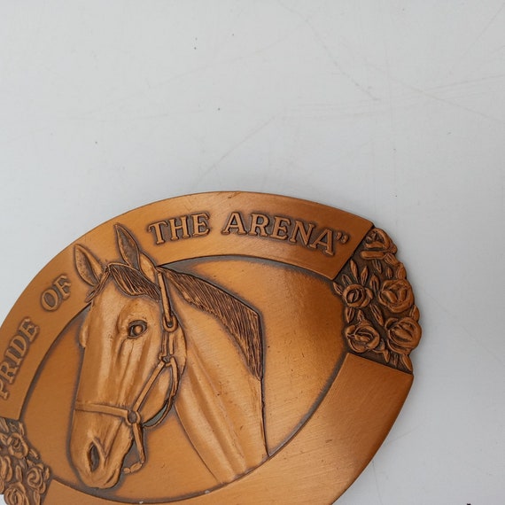 Western Horse Belt Buckle Vintage Pride Of The Ar… - image 5