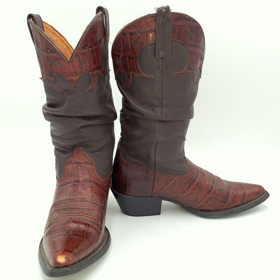 Ariat Dames Cowboy Laarzen Maat 6 Bruin Leer Western Fashion | Etsy