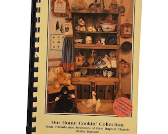 Derby Kansas Cookbook Home Cookin Collection 1992 First Baptist Church Vintage