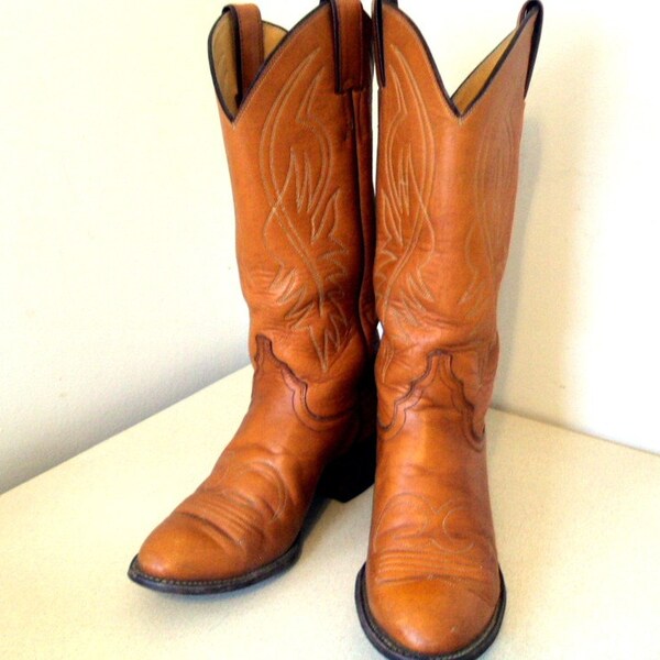 Vintage Justin Brown Cowgirl Boots size 6.5 B