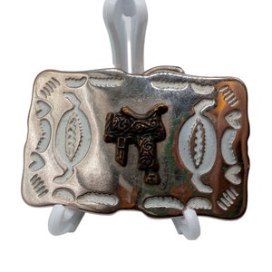 Westernsattel Gürtelschnalle Vintage Pferd Rodeo Western Cowboy