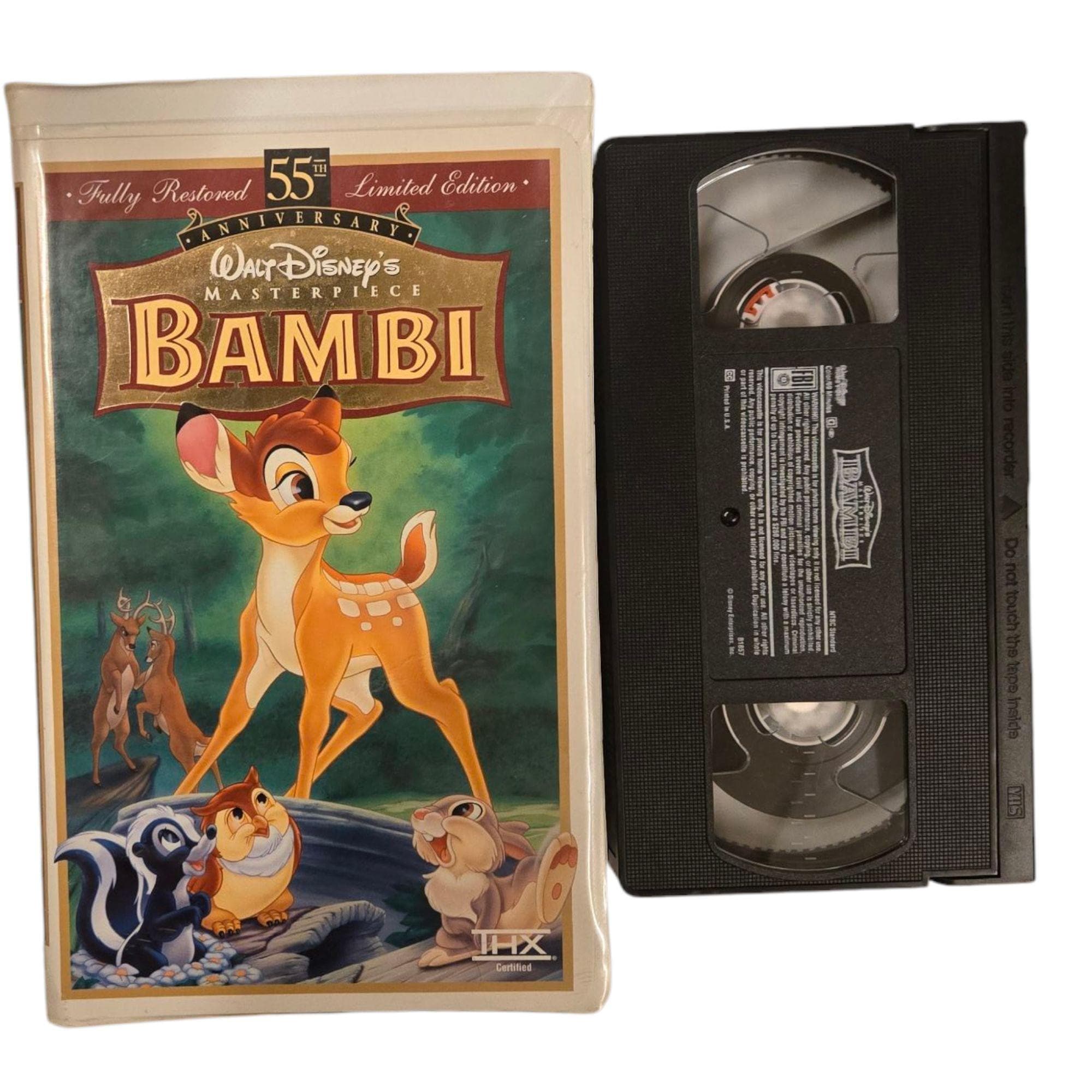 Walt Disneys Bambi VHS Limited Edition 55th Anniversary Clamshell