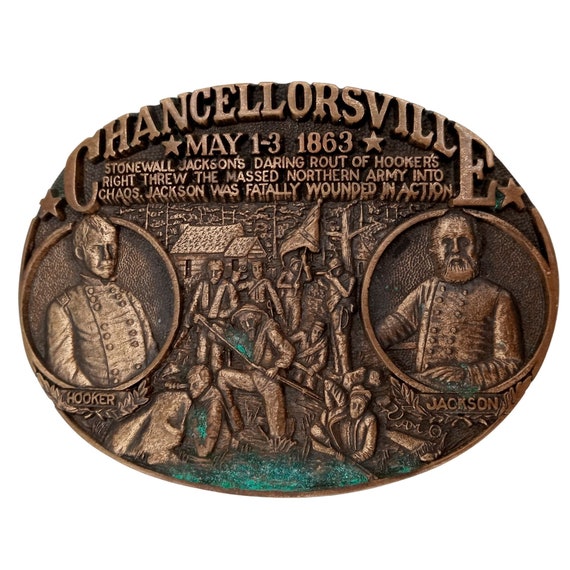 Battle of Chancellorsville Belt Buckle Stonewall … - image 1