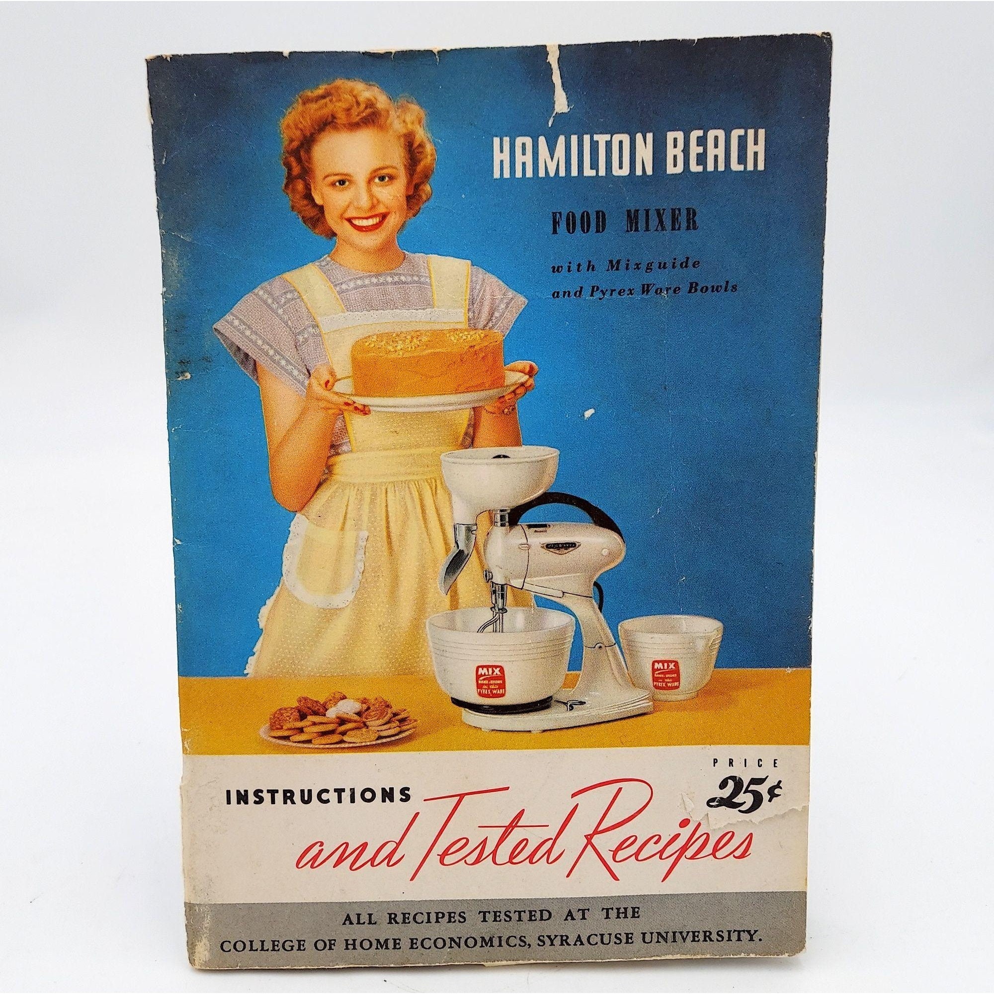 1948 Hamilton Beach Food Mixer Instructions And Recipes Etsy
