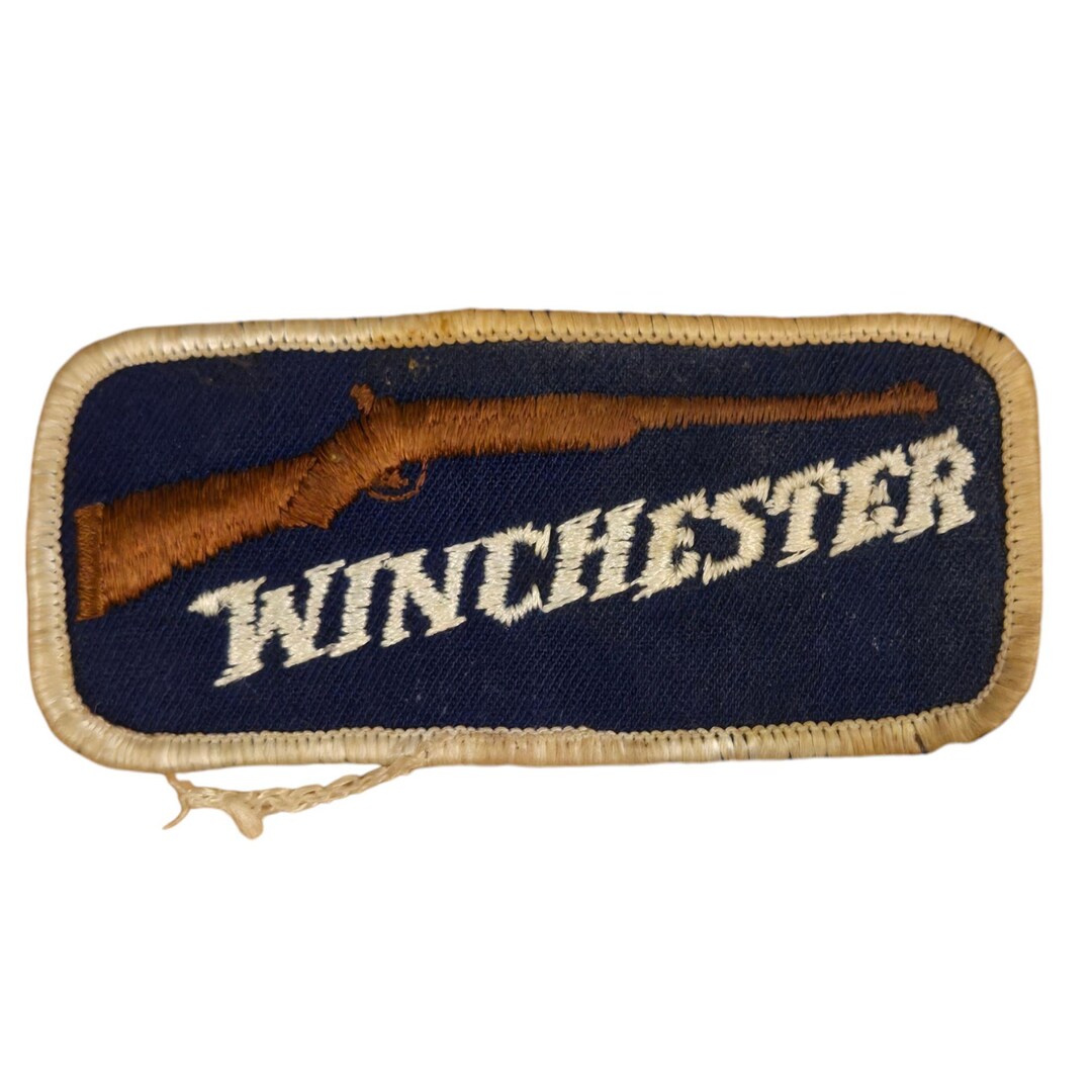 Vintage Winchester Firearms Rifle Embroidered Patch Western Wear Cowboy ...