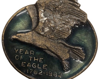 Vintage Eagle Belt Buckle Kaymen B. Vintage Rodeo Western 34  display picture 1