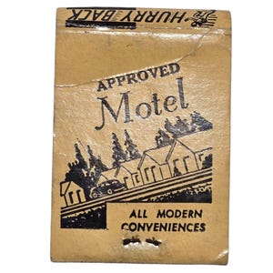 Vintage Sherwood Motel Matchbook Independence Kansas Advertising Collectible