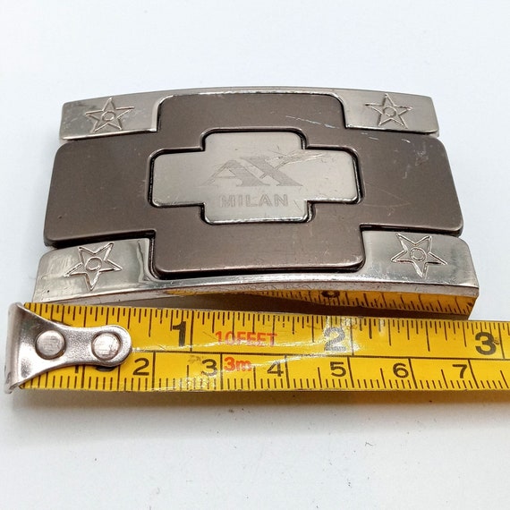 Ax Milan Belt Buckle Stars Vintage Western Wear C… - image 2