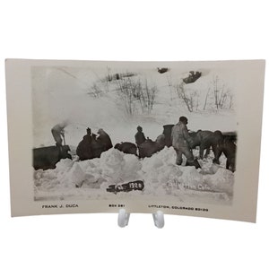 Silverton Colorado Postkarte RPPC Real Photo Snowslide Snow Slide Avalanche CO