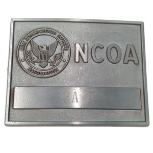 NCO Belt Buckle Military Non Commissioned Officers Association Vintage NCOA