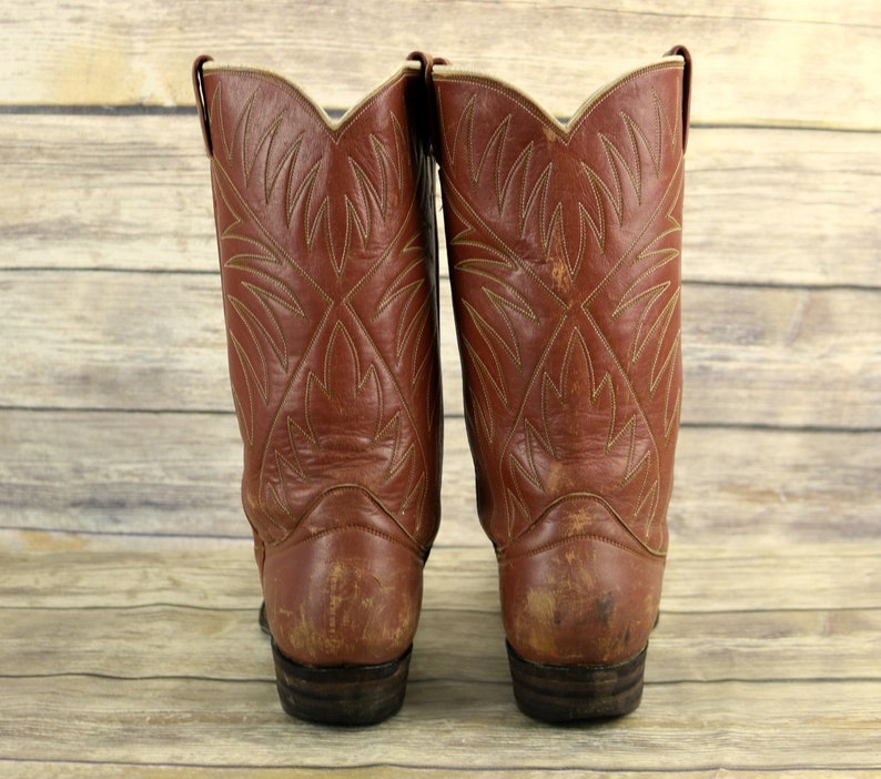 Nocona Cowboy Boots Mens Size 10 B Narrow Vintage Country ...