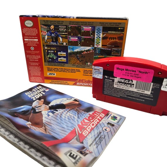 Jeremy Mcgrath Supercross 2000 Nintendo 64 Game Vintage N64