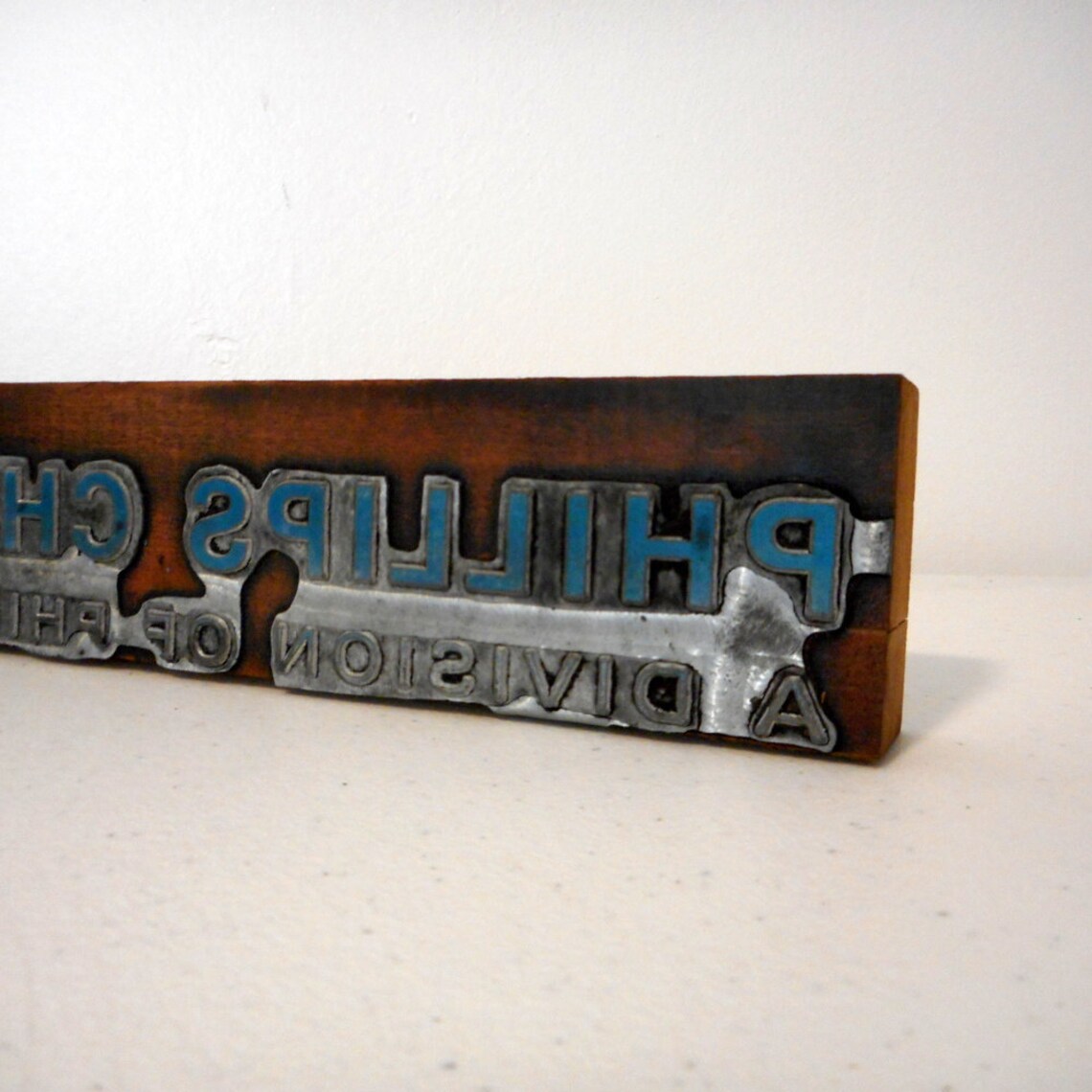 Phillips Chemical Company Printers Block Letterpress Petroleum Etsy