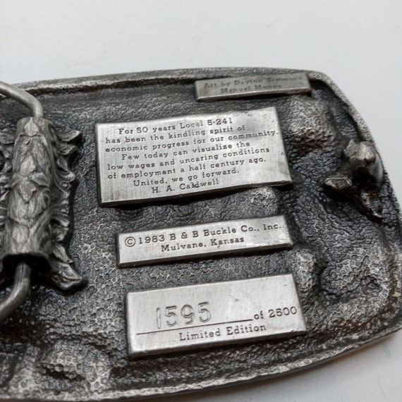 El Dorado KS Belt Buckle Union Oil Chemical Atomi… - image 6