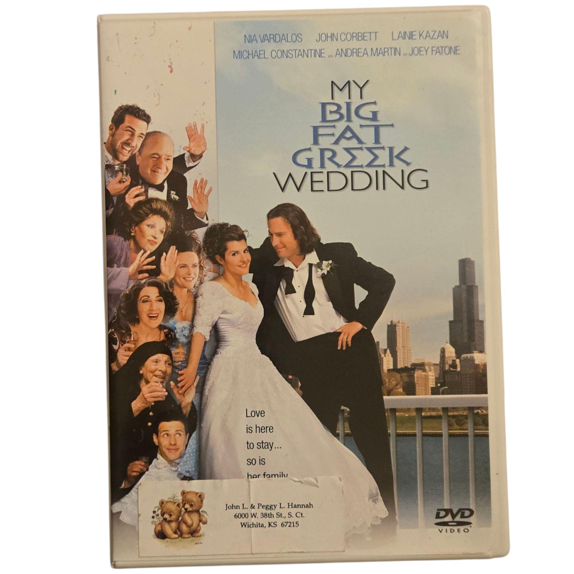 My Big Fat Greek Wedding DVD 2002 Nia Vardalos Joey Fatone