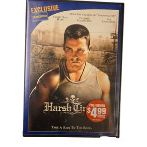 Harsh Times DVD Blockbuster Rental Exclusive Christian Bale Eva Longoria Crime Drama