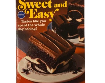 Pillsbury 1979 Süß und Einfach Rezeptheft Vintage Backanleitung Kochbuch
