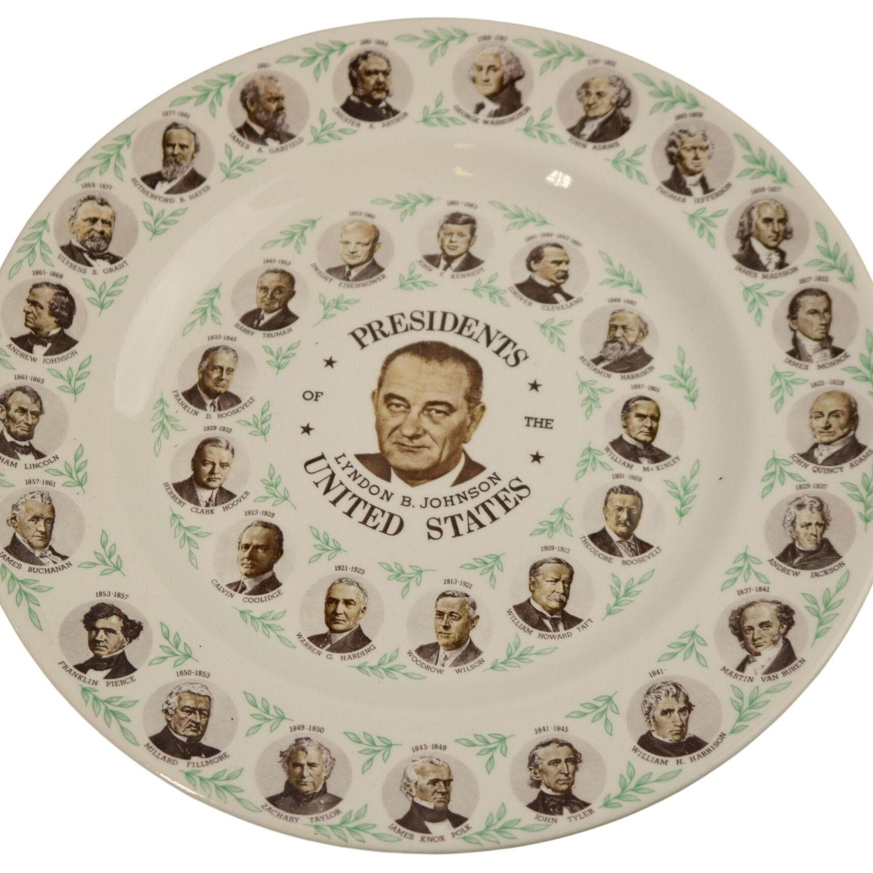 Lyndon Johnson Plate - Etsy