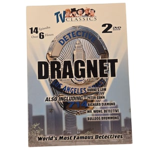 Tv Classics Dragnet The Worlds Most Famous Detectives 2 DVD Set 14 Episodes