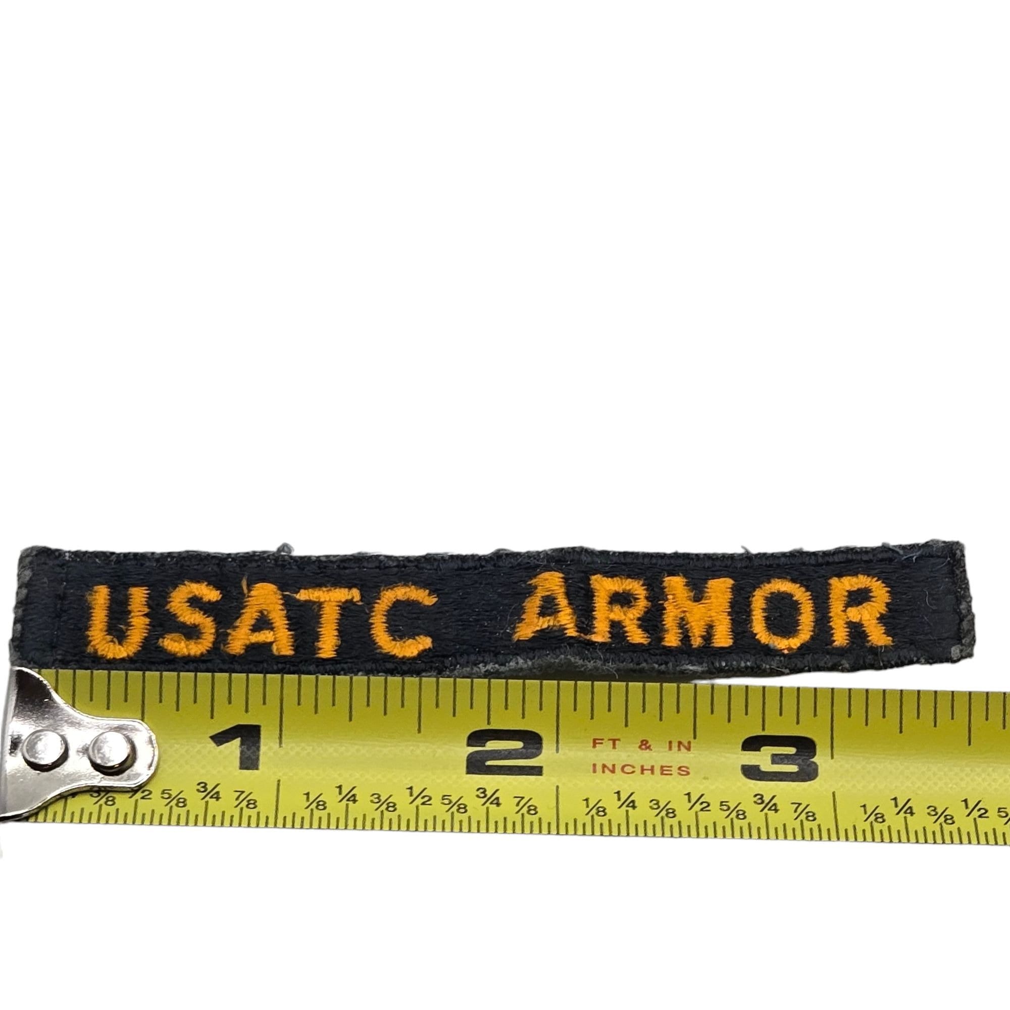 Vintage USATC Armor Military Patch Embroidered Military Fort Moore ...