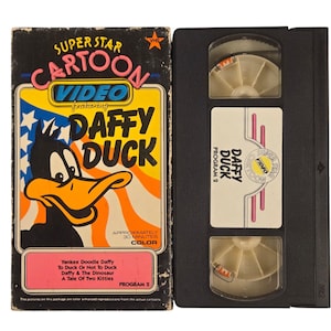 Daffy Duck Super Star Cartoon Videoprogramma 2 VHS-band 30 min. kleur